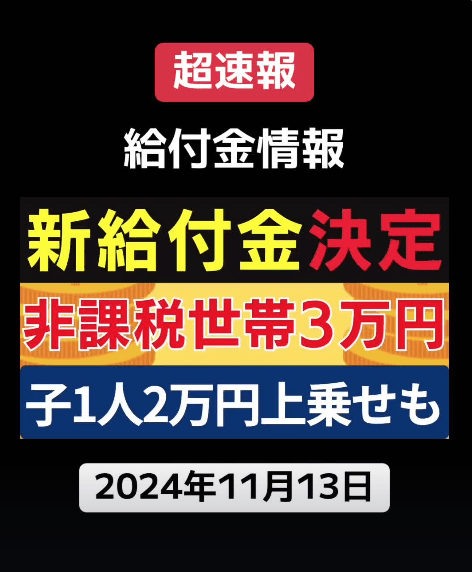 【超速報】住民税非課税世帯に3万円給付｜子1人2万円上乗せ｜最新の物価高騰対策｜電気・ガス・ガソリン代の補助